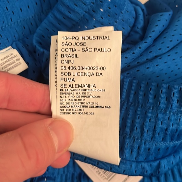 Puma x TMC Everyday Hussle Mesh Shorts “Blue” w/ White Drawstring - Picture 7 of 14